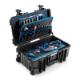 JUMBO 6600 tool case with pockets and trolley 550x285x225 mm